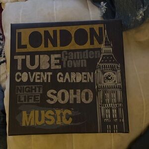 London Wall Art Decor with Big Ben Design